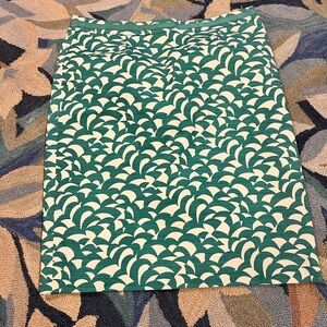Boden size 10r Green and White Patterned Women's Skirt